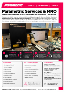 Parametric Services & MRO Flyer